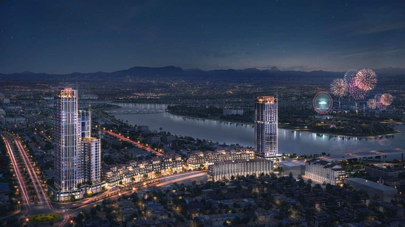 Dự án Sun Cosmo Residence Da Nang kề bên sông Hàn.