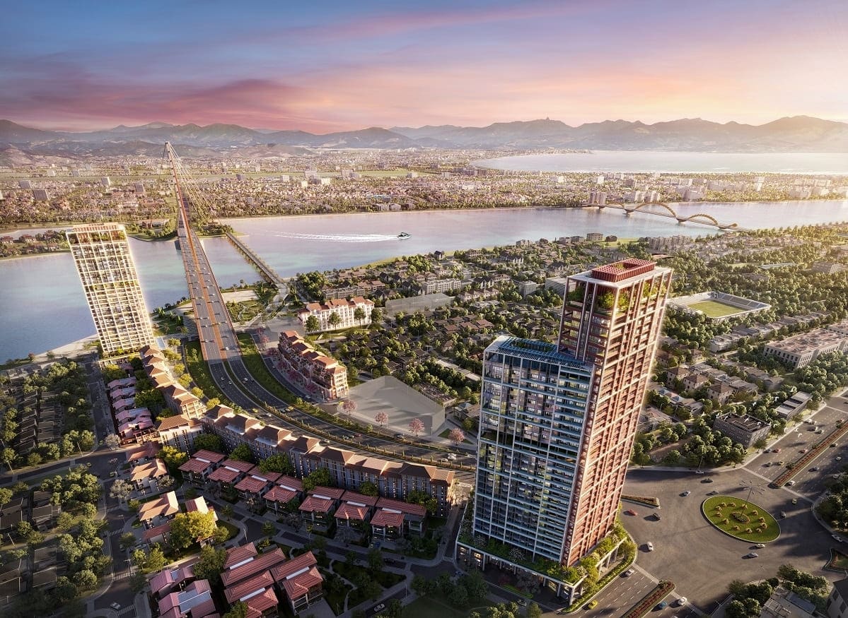 Sun Cosmo Residence Da Nang kề bên sông Hàn.