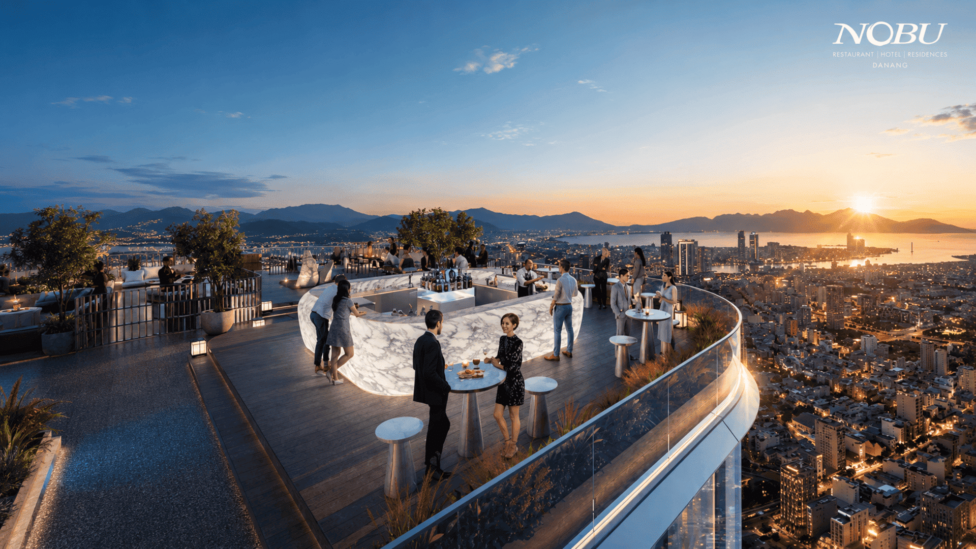 Nobu Đà Nẵng quy tụ hệ thống tiện ích đẳng cấp từ nhà hàng, spa đến sky bar tiêu chuẩn năm sao toàn cầu.